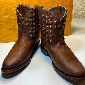 Frye ankle studded boots size 8b